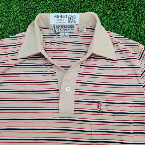 Vintage 90s MacGregor MOD Polo Shirt XS 16x26 Striped - Picture 5 of 13